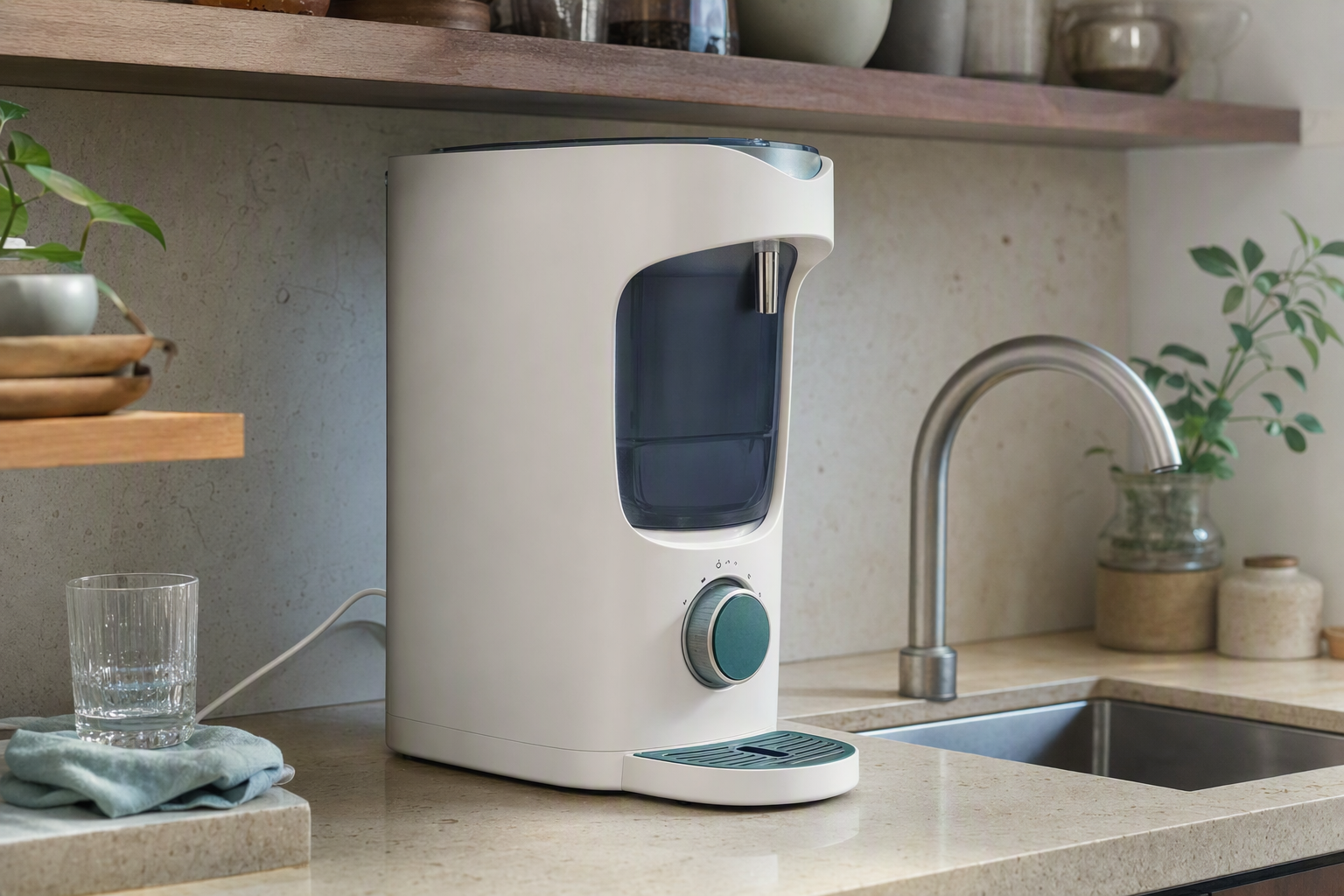 Dheu countertop purifier detail view