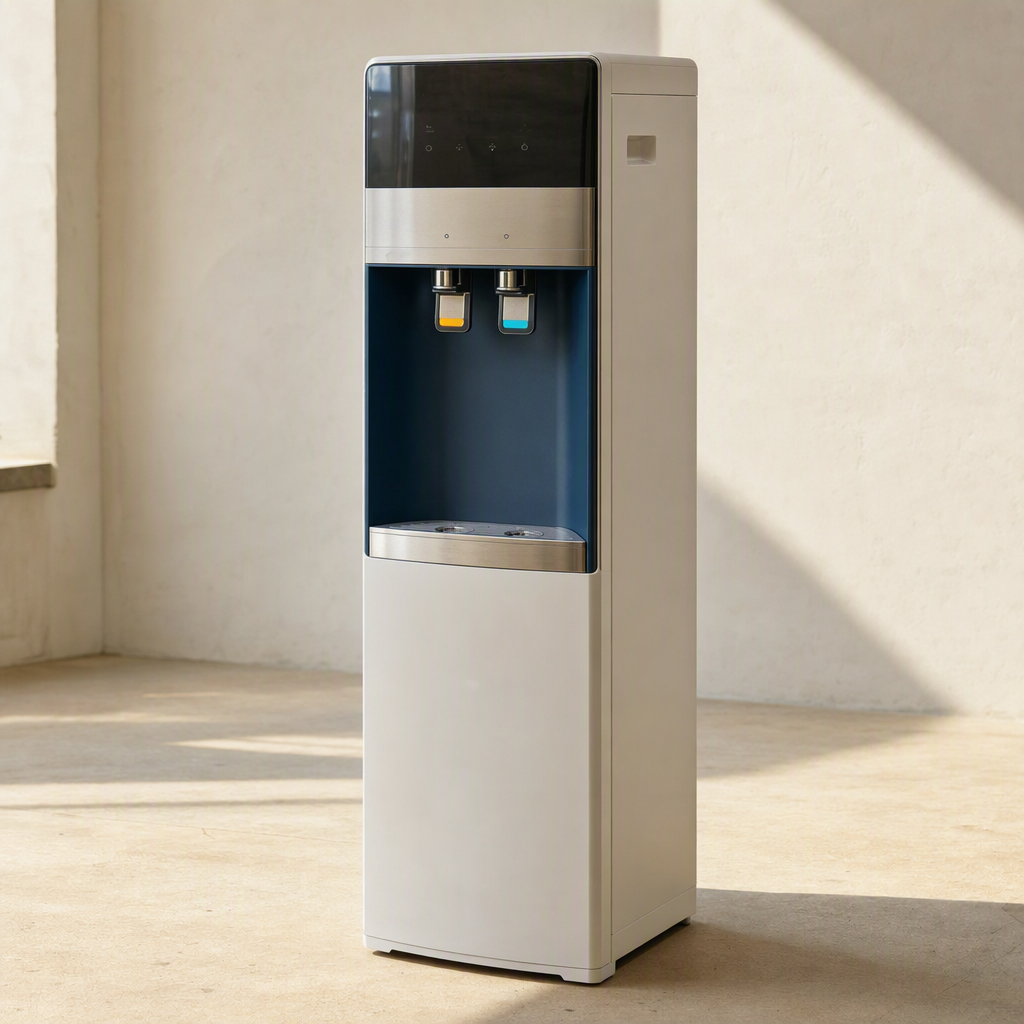 Floor-standing Shuddho Podma hot and cold water purifier